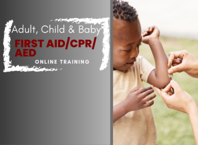Adult, Child and Baby First Aid/CPR/AED Online Training Course